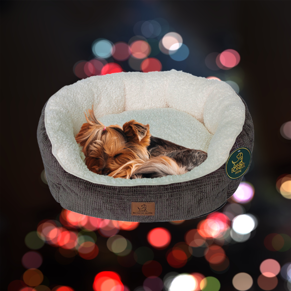 BONITAPET лежанка Луна для животных, коричневая, 60х50х22 см