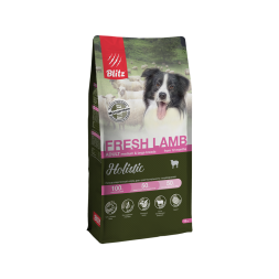 Blitz Holistic Fresh Lamb сухой монопротеиновый корм для взрослых собак средних и крупных пород, при чувствительном пищеварении со свежим ягненком - 12 кг