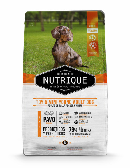Vitalcan Nutrique Dog Adult сухой корм для взрослых собак мелких пород с индейкой - 350 г