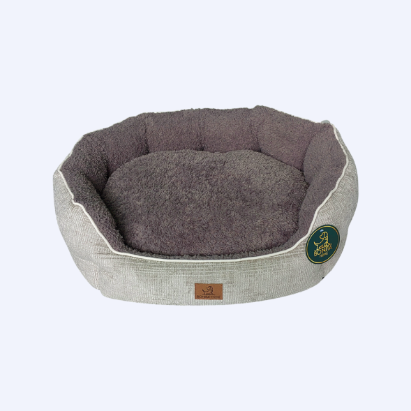 BONITAPET лежанка Луна для животных, серая, 70х55х23 см