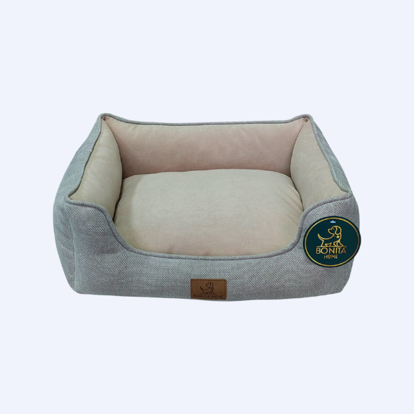 BONITAPET лежанка Гэрри для животных, серая, 50х43х17 см