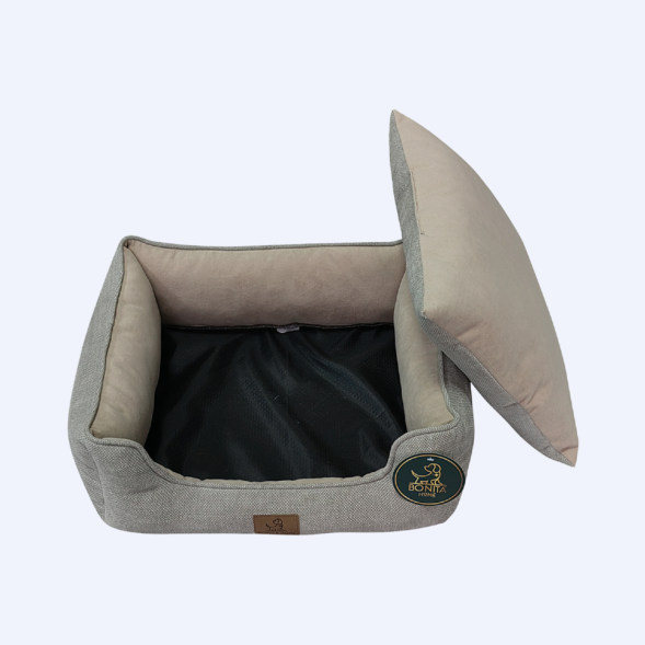 BONITAPET лежанка Гэрри для животных, серая, 50х43х17 см