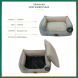 BONITAPET лежанка Гэрри для животных, серая, 50х43х17 см