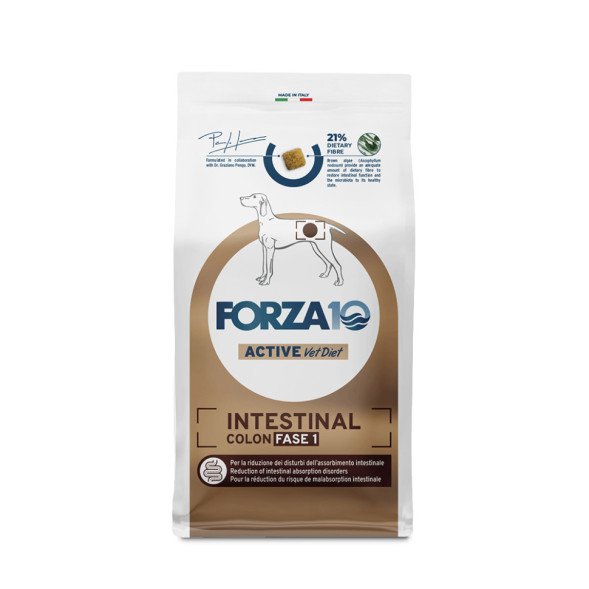 Forza10 Active Intestinal Colon Fase 1 сухой корм для взрослых собак с хроническими колитами с рыбой - 10 кг