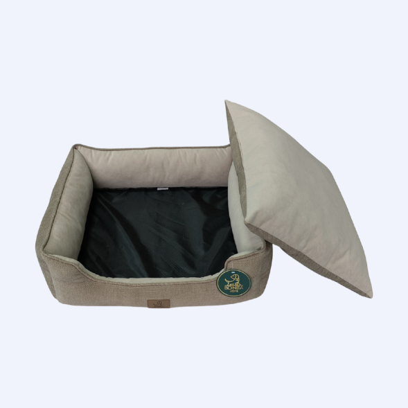 BONITAPET лежанка Гэрри для животных, темно-бежевая, 60х52х18 см