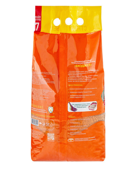 Сибирская Кошка &quot;Бюджет&quot; впитывающий наполнитель для кошачьего туалета - 7 л