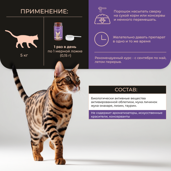 Yumster КэтФид биоактивная кормовая добавка для кошек - 27 г