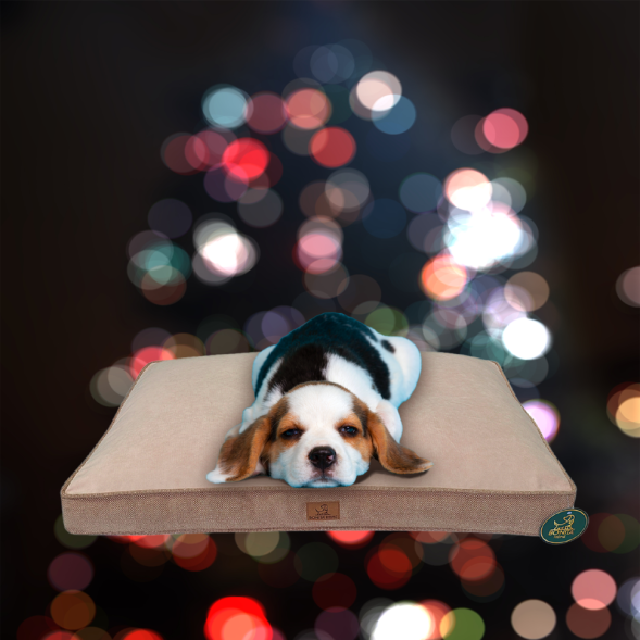 BONITAPET матрас-лежанка Тэдди для животных, темно-бежевый, 90х59х8 см