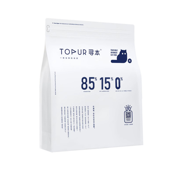 TOPUR Kitten Immuno 85% мяса сухой корм для котят, для укрепления иммунитета, с напылением и кусочками курицы и скумбрией - 1,5 кг