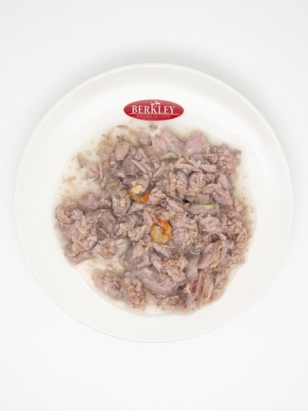 Berkley №2 влажный корм для взрослых кошек, тунец с креветками в соусе, в консервах - 85 г