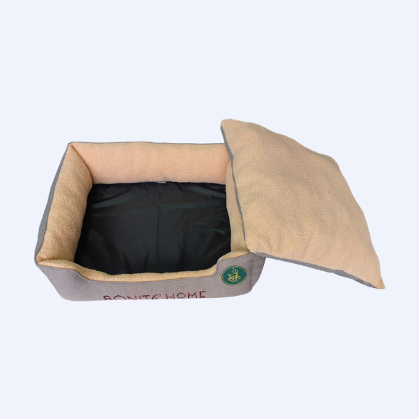 BONITAPET лежанка Альта для животных, серо-голубая, 50х43х17 см