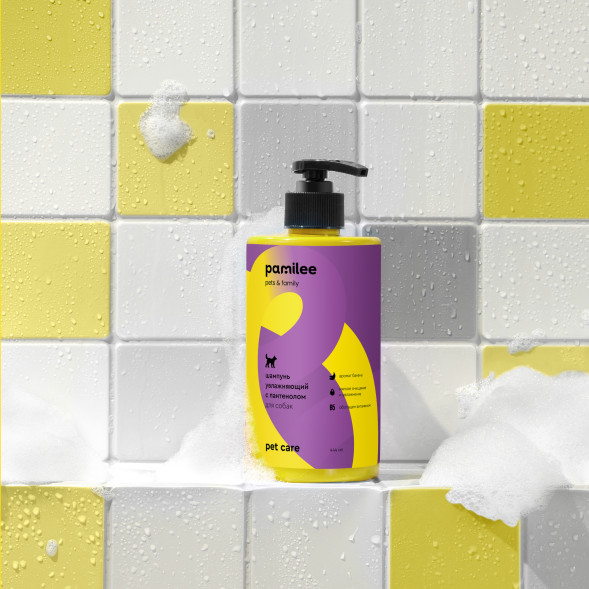 Pamilee шампунь для собак с Д-пантенолом, с ароматом банана - 444 мл