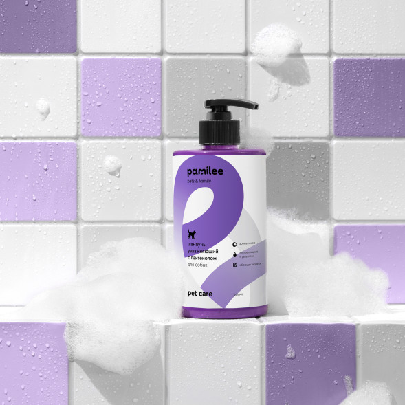 Pamilee шампунь для собак с Д-пантенолом, с ароматом кокоса - 444 мл