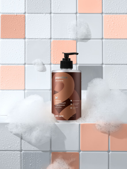 Pamilee шампунь для собак с Д-пантенолом, с ароматом шоколадного брауни - 444 мл