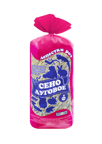 Уют гигиеническая подстилка для грызунов &quot;Сено Луговое&quot;, лепестки роз - 20 л