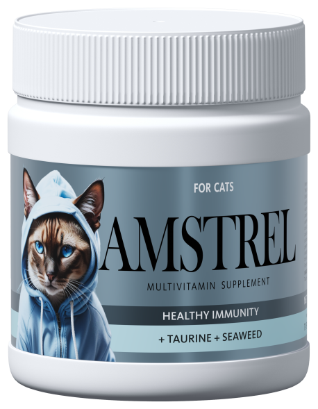 Amstrel мультивитаминное лакомство для кошек &quot;Здоровый иммунитет&quot; с таурином и морскими водорослями - 600 таблеток
