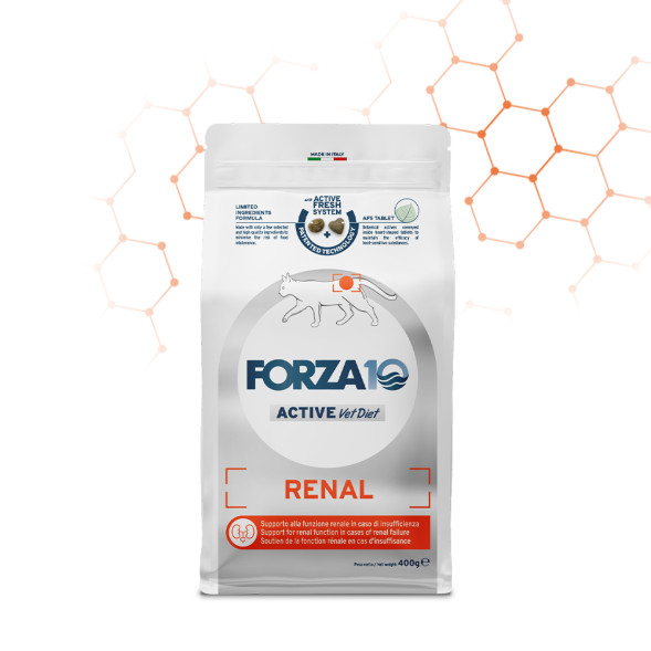 Forza10 Active Vetdiet Renal Cat сухой корм для взрослых кошек при острой и хронической почечной недостаточности - 400 г