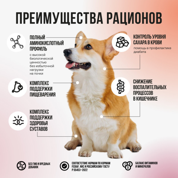 BOWL WOW мини-набор сухих кормов для взрослых собак средних пород - 150 г х 4 шт: с яблоком - 1 шт; с морковью -1 шт; со свеклой - 2 шт