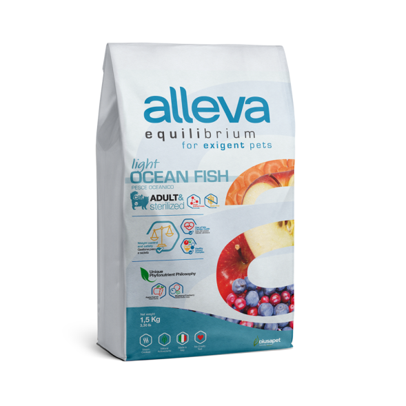 Alleva Equilibrium Sterilized Fish сухой корм для стерилизованных кошек рыба - 1,5 кг