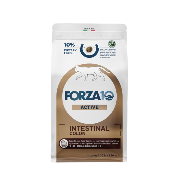 Forza10 Active Cat Intestinal Colon сухой корм для взрослых кошек при хронических колитах - 1,5 кг