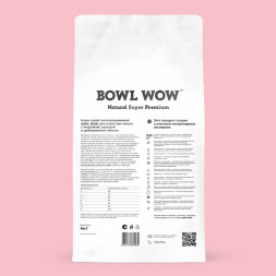 BOWL WOW сухой корм для взрослых кошек, с индейкой и яблоком - 4 кг