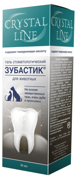 Crystal Line Зубастик гель стоматологический для кошек и собак - 30 мл