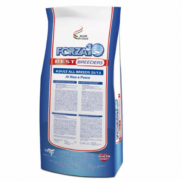 Forza10 Breeders Adult сухой корм  для взрослых собак всех пород с рыбой и рисом - 20 кг