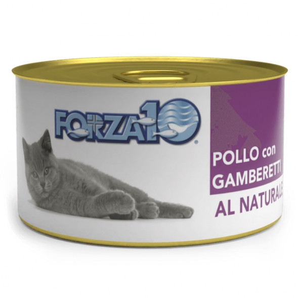Forza10 Natural Pollo Gamberetti влажный корм для взрослых кошек с курицей и креветками - 75 г