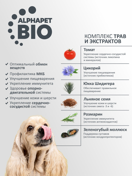 AlphaPet Superpremium полнорационный сухой корм для взрослых собак мелких пород с индейкой и рисом - 7 кг