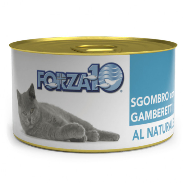 Forza10 Natural Sgombro Gamberetti влажный корм для взрослых кошек со скумбрией и креветкой - 75 г
