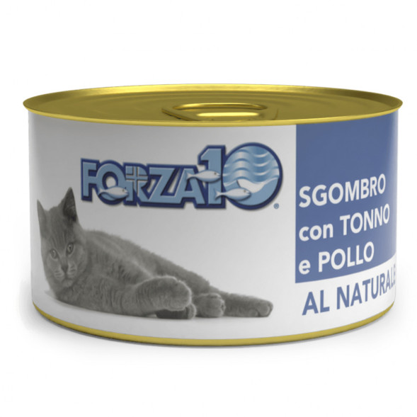 Forza10 Natural Sgombro Tonno Pollo влажный корм для взрослых кошек со скумбрией, тунцом и курицей - 75 г