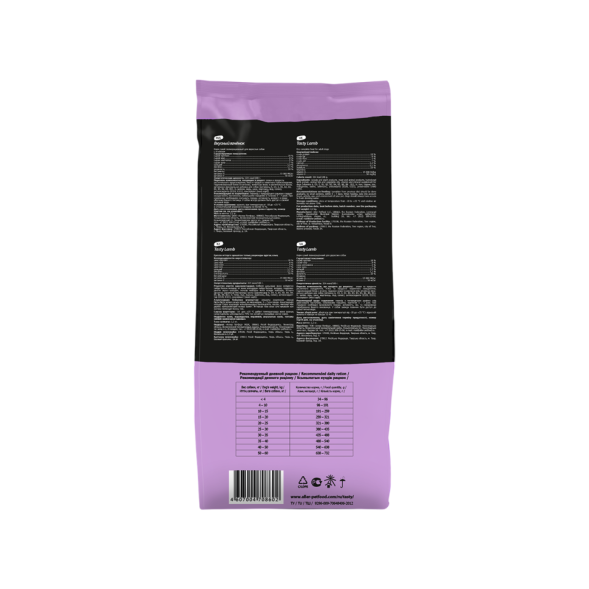 Tasty сухой корм для взрослых собак всех пород с ягненком - 2,2 кг