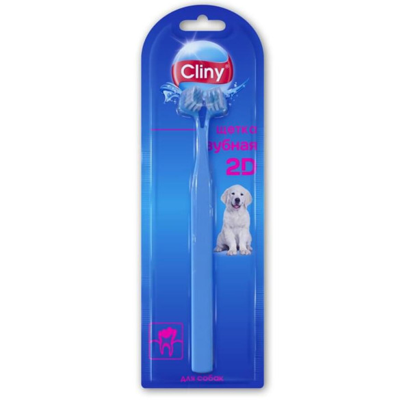 Cliny 2D зубная щетка для животных