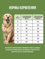BOWL WOW сухой корм для взрослых собак крупных пород с ягненком, индейкой, рисом и цукини - 2 кг