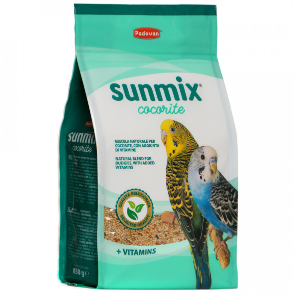 Padovan Sunmix Cocorite комплексный основной корм для волнистых попугаев - 850 г