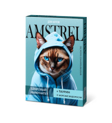 Amstrel витаминное лакомство для кошек "Здоровый иммунитет" с таурином и морскими водорослями - 90 таблеток