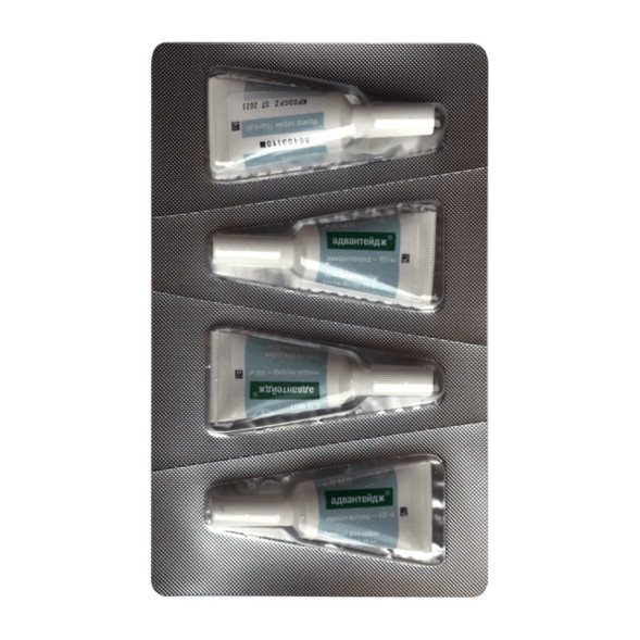 Адвантейдж капли на холку от блох для собак весом более 25 кг - 4 пипетки