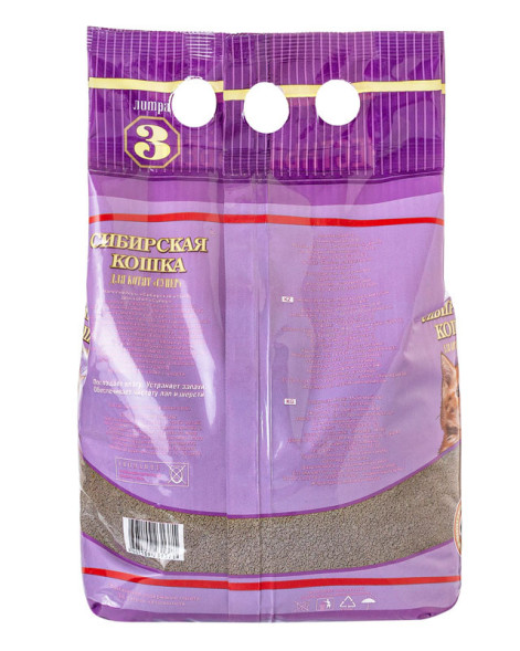 Сибирская Кошка &quot;Супер&quot; для котят комкующийся наполнитель для кошачьего туалета - 3 л
