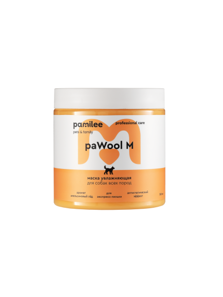 Pamilee paWool Mask M маска для придания объема шерсти собак - 500 мл