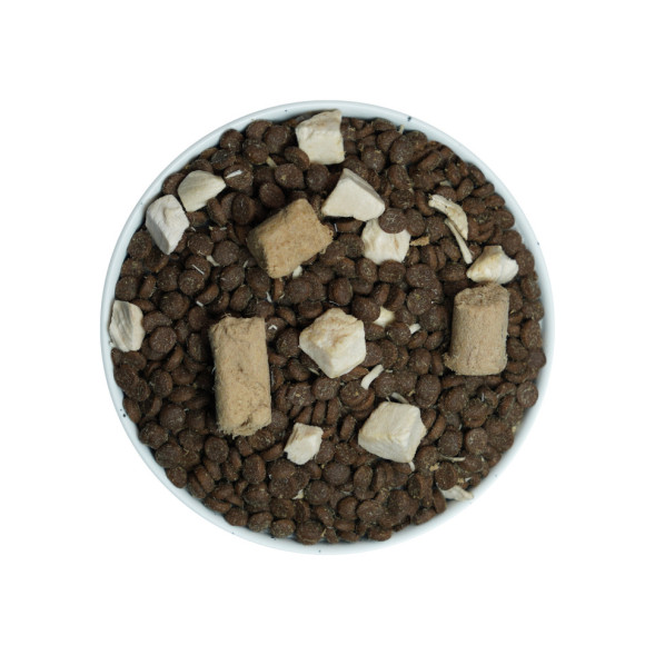 ODQ Puppy &amp; Dog 10% мяса сухой корм с мясным напылением для собак, с курицей и уткой - 1,5 кг