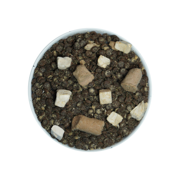 ODQ Kitten &amp; Cat 21% мяса сухой корм с мясным напылением для кошек, с курицей - 1,5 кг