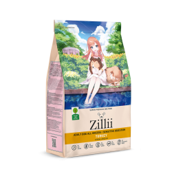 Zillii Adult Dog Sensitive Digestion сухой корм для взрослых собак с чувствительным пищеварением с индейкой - 3 кг