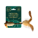 BONITAPET игрушка для кошек Мышь с палкой и пером, 12x7 см