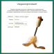 BONITAPET игрушка для кошек Мышь с палкой и пером, 12x7 см
