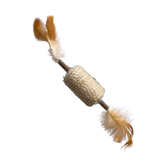 BONITAPET игрушка для кошек Бочка-палка, 12x4 см