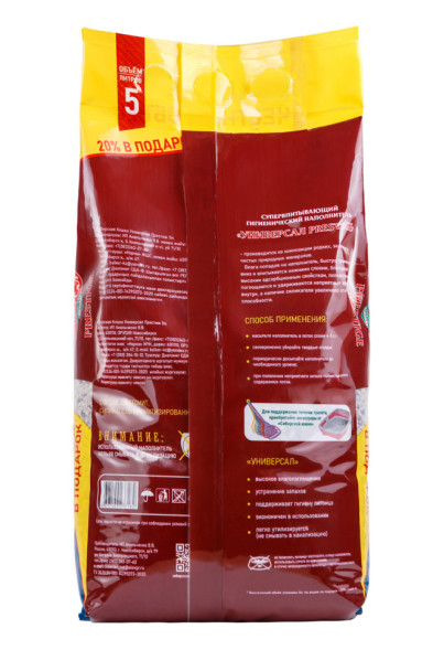 Сибирская Кошка &quot;Универсал Prestige&quot; впитывающий наполнитель для кошачьего туалета - 5 л