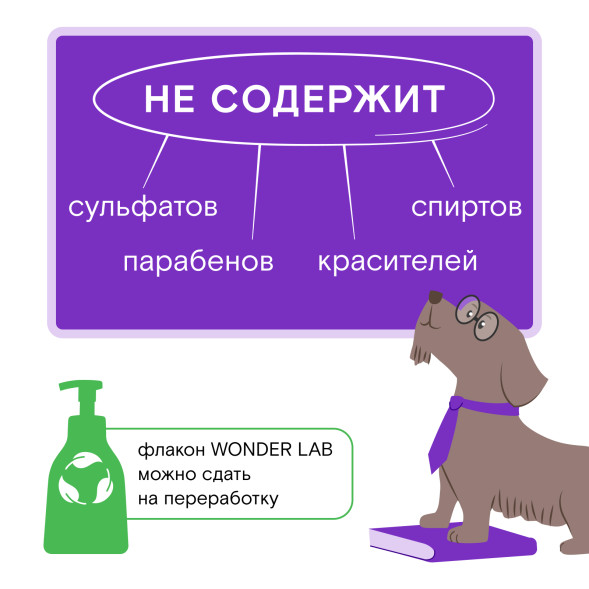 WONDER LAB экопенка для мытья лап - 450 мл