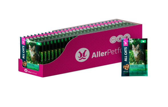 ALL CATS влажный корм для взрослых кошек тефтельки с кроликом в соусе, в паучах - 85 г